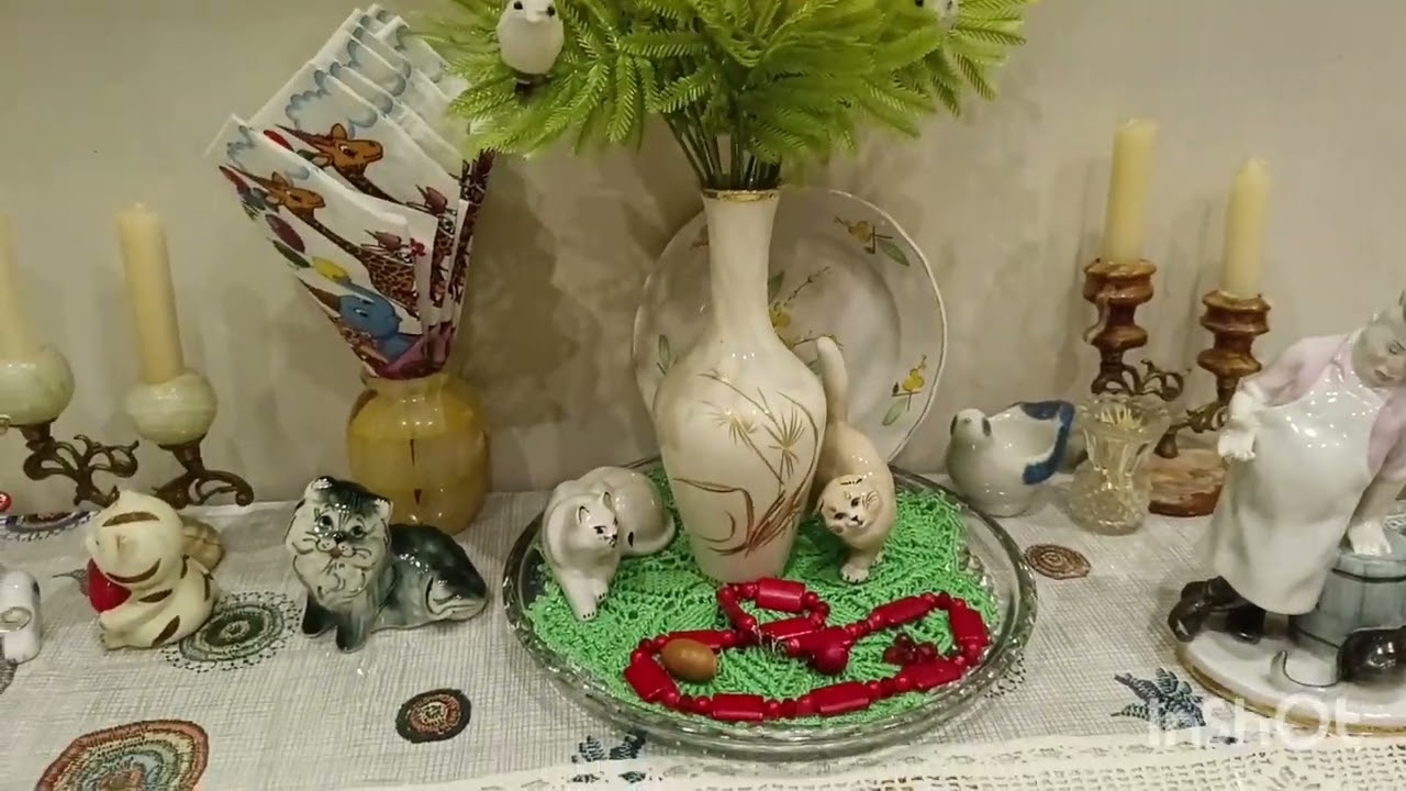 Моя коллекция статуэток кошечек, с первым днём весны!