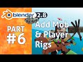 Import character rigs  in 1 minute  blender 28 minecraft animation tutorial 6