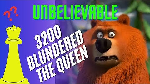BLUNDERED 😱 the QUEEN,  Komodo25 #chess #blunder #Knight