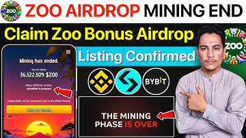 Zoo Mining Phase is Over | Bonus ZOO Calculation in Progress | Zoo Airdrop Update | Zoo Listing Date