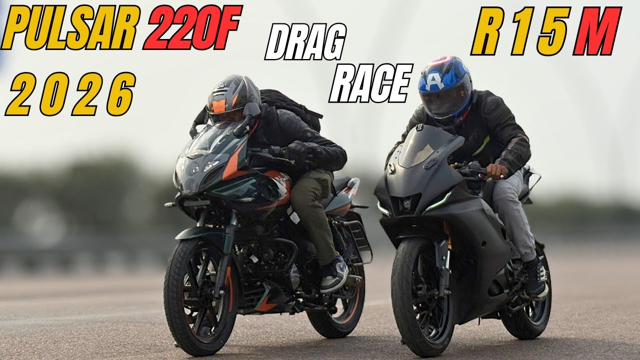 2026 Pulsar 220F vs Yamaha R15M Drag Race | The UP46 Rider |