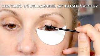 HOW I TINT MY LASHES SAFELY AT HOME