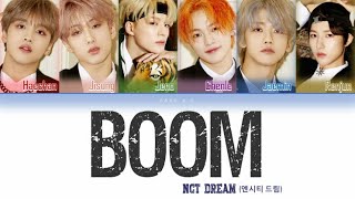 NCT DREAM (엔시티 드림) - BOOM | Legendado PT-BR (Color Coded Lyrics) by Bang A.O