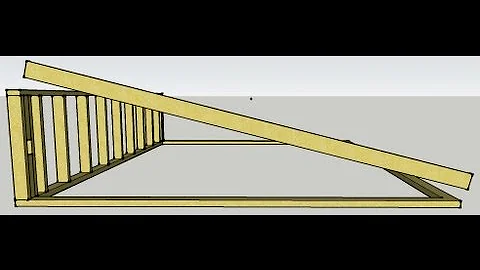 Skillion Roof Scribing Rafters