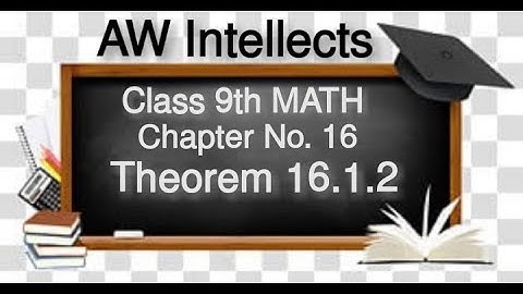 Class 9th | Math | Theorem | Chapter 16 | 16.1.2 | Lec # 2 | Complete Detail | Urdu_Hindi