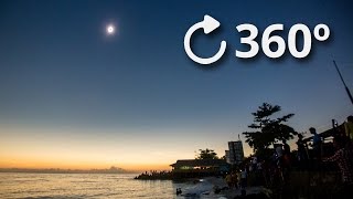 360º Total Solar Eclipse Experience 4K  Indonesia 2016