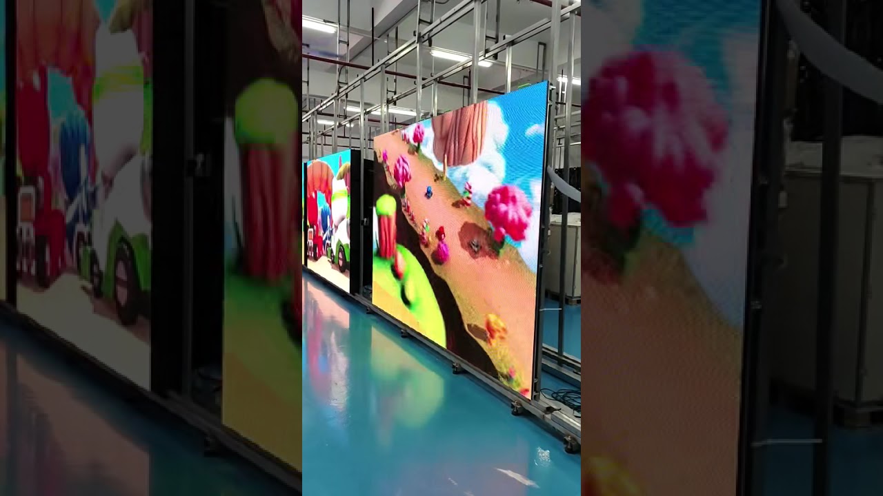 Indoor LED Poster P1.86 P2.5 pixel pitch Ultra Slim and Lightweight ; Foldable Poster LED Display