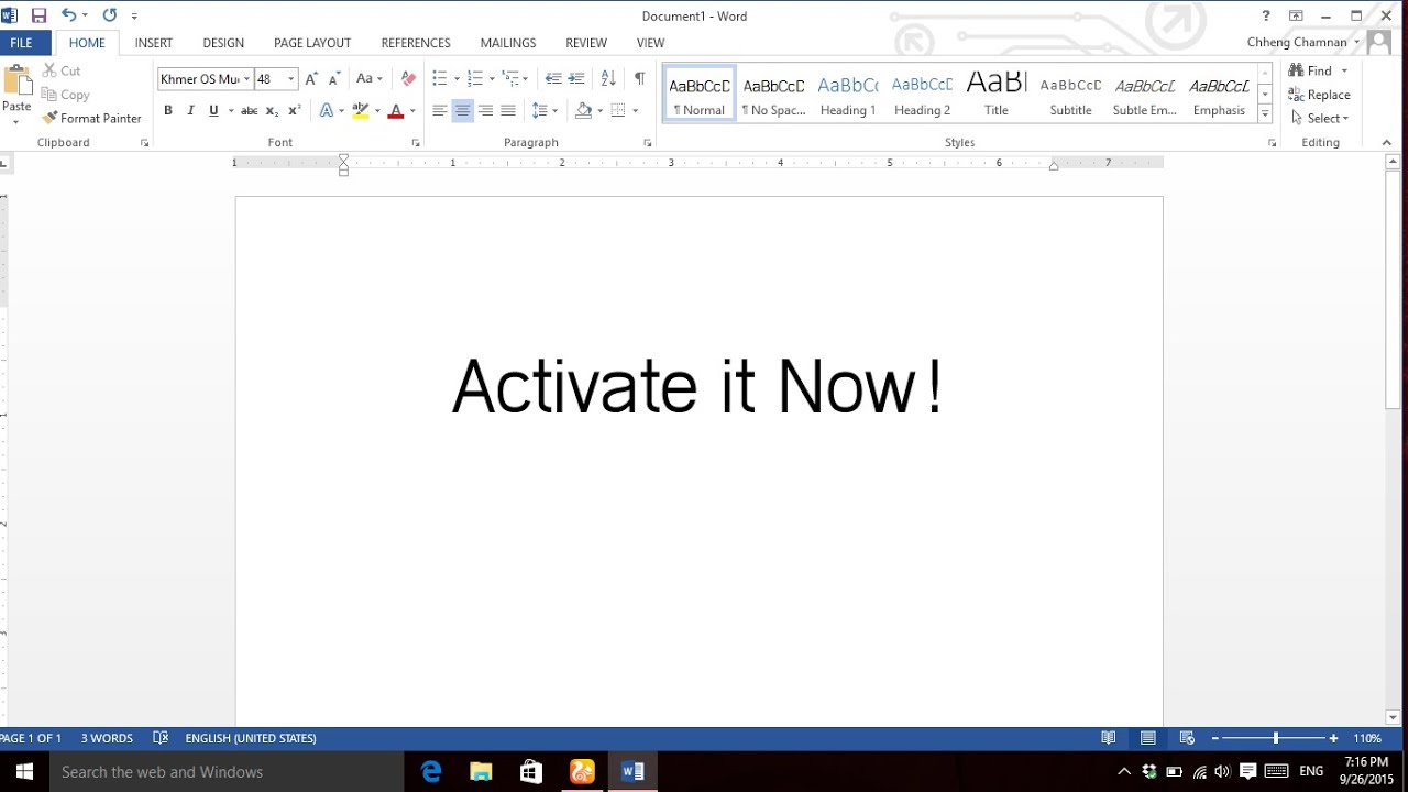 how to activate microsoft office 2013 pro plus by key