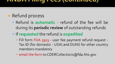 Generic Drug User Fee Amendment (GDUFA) Part I of II