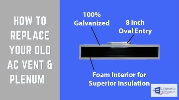 How To Replace Old AC Vent Covers and Plenum Box (Remodel) - Linear Slot Diffusers - Texas Buildmart