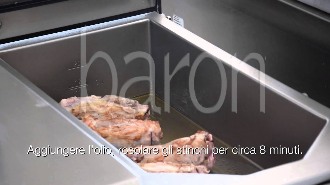 All-in Cooking Center. Modalità Brasiera. Stinco di maiale