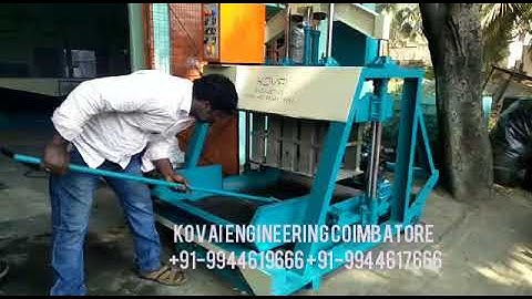 Double Vibrator Hollow Block Making Machine