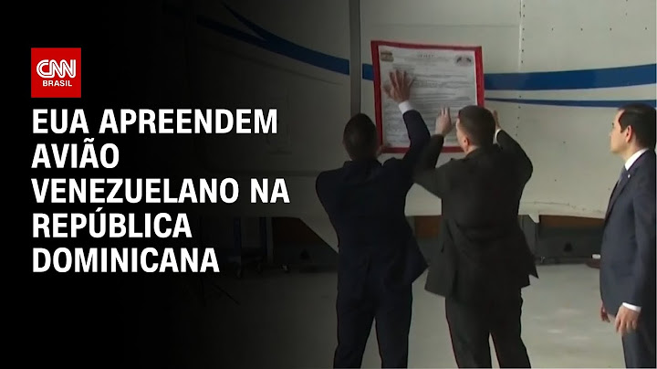 EUA apreendem avião venezuelano na República Dominicana | BASTIDORES CNN