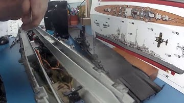 1/350 RC Graf Zeppelin: How to start and stop the model