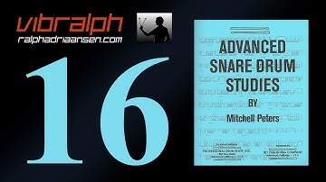 Vibralph - Etude 16 / Advanced snare drum studies (Mitchell Peters)