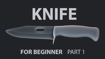 how to modeling a knife in blender part 1 ( beginners tutorials )