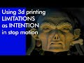 How to use 3d printing limitation into intention in stop motion - Bone Mother