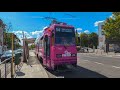 Tramvaiul "Pantera Roz" V3A-93M-FAUR 304, pe linia 54 din București, cu ocazia SEM 2025.