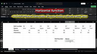 Lookup Function in Excel #exceltips #excel