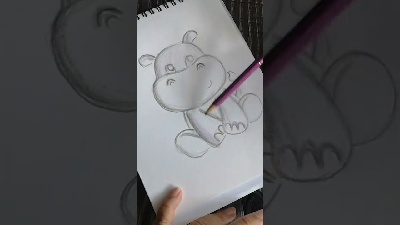 Drawing Cute Hippo
