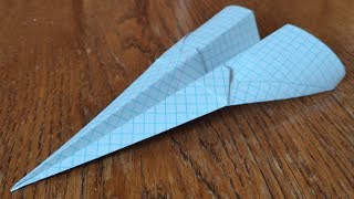 Оригами самолёт, далеко и долго летающий #4. Origami plane, far and long flying #4.
