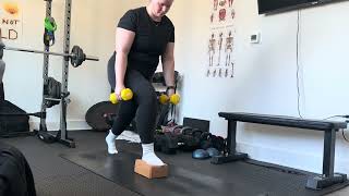 Front Foot Elevated Poliquin Squat (Bodyweight) | Root and Rise Fitness