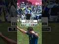 Bosnian fans in Sarajevo celebrate after securing the third spot in Group B 🇧🇦