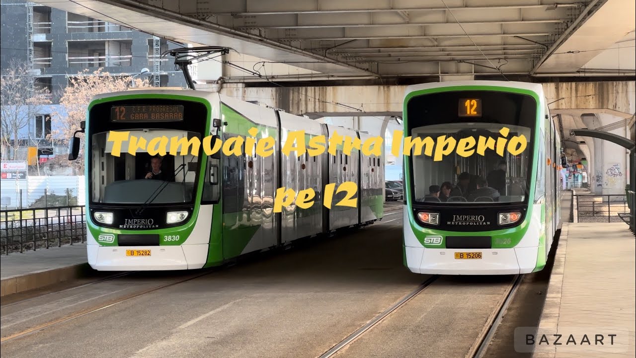 Tramvaie Astra Imperio pe linia 12