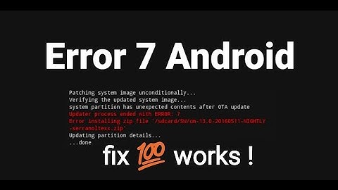 Cara mengatasi error 7 di twrp saat instal rom