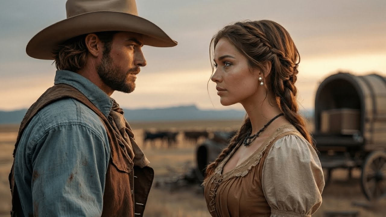 Abandonada por la caravana. El vaquero tomó su mano: «Vienes conmigo».