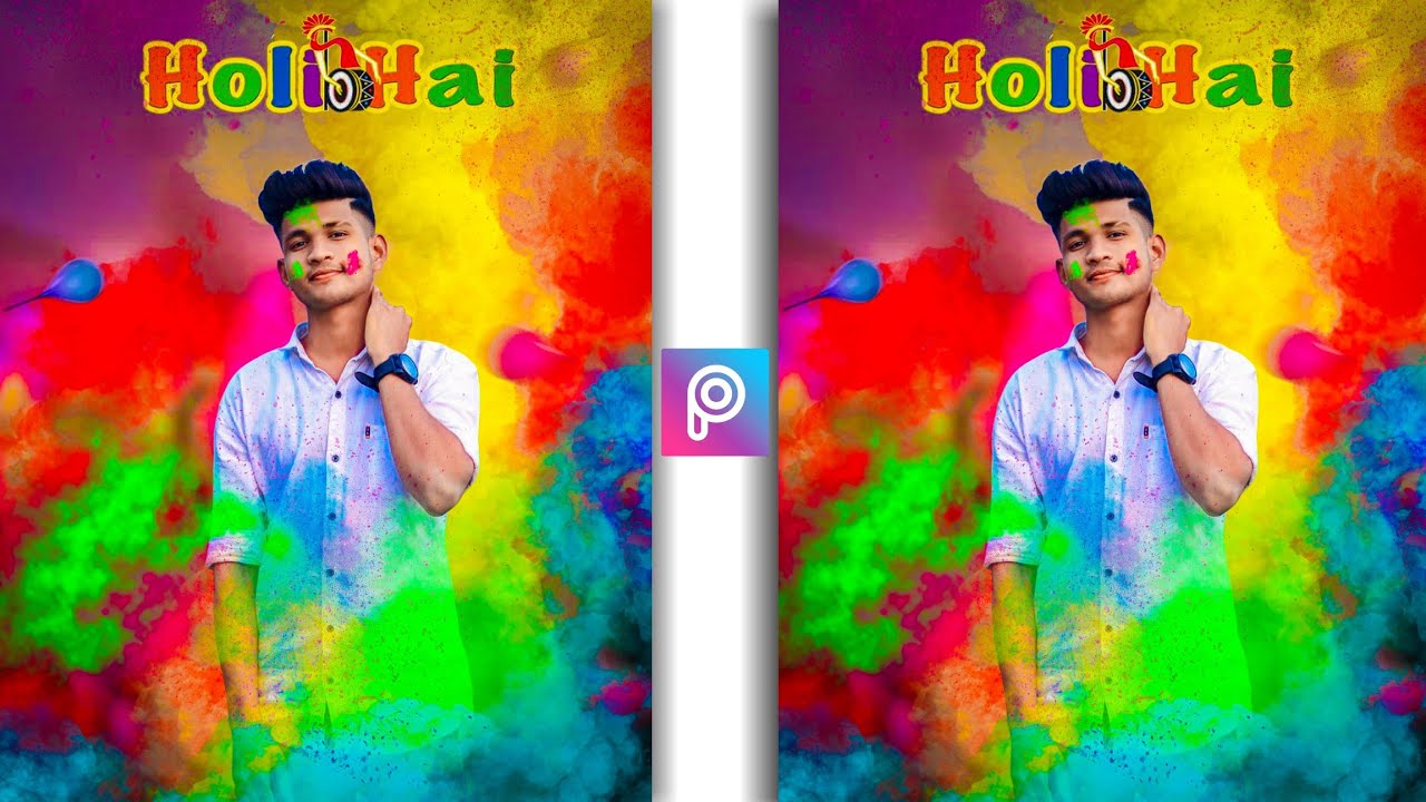 Holi photo editing 2022 | Holi photo editing picsart | Happy holi photo editing | Holi photo editing