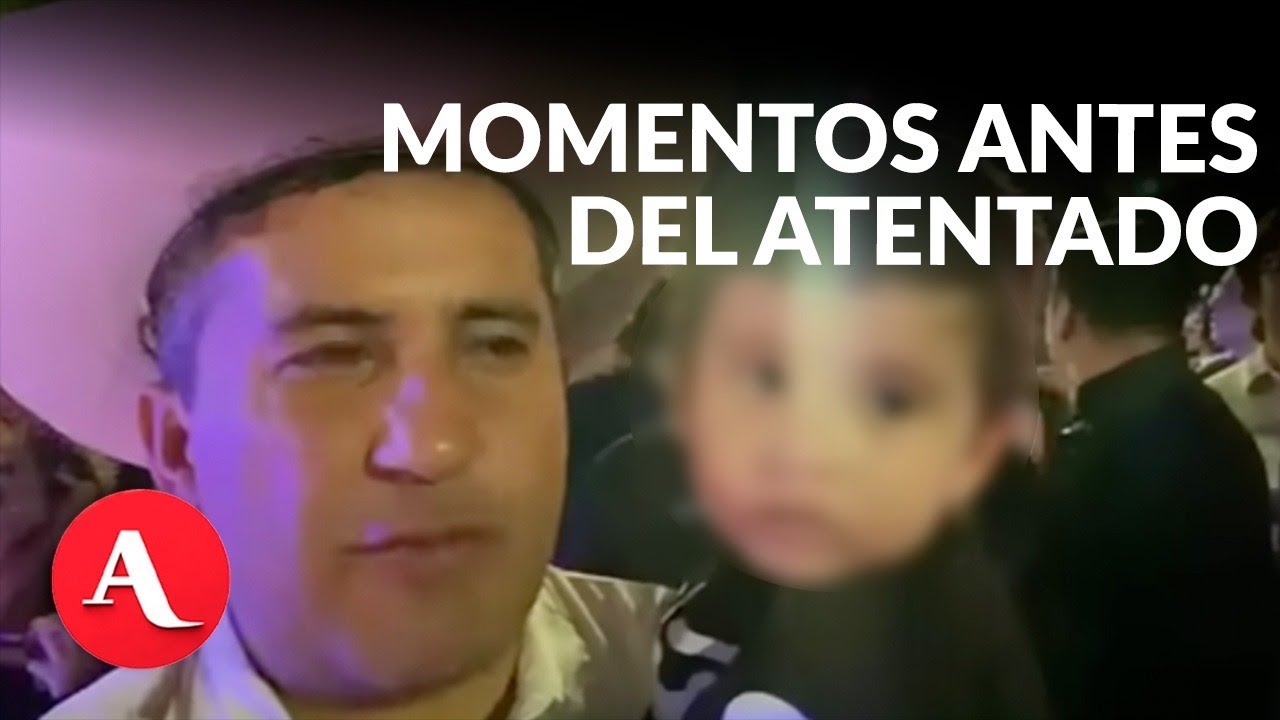 Alcalde Carlos Manzo, momentos antes de ser asesinado en Uruapan