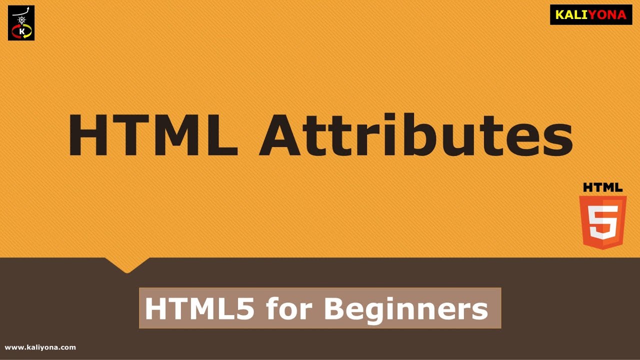 HTML Attributes | Basics | HTML5 Tutorial for Beginners | Web Developer ...