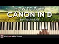 HOW TO PLAY - "CANON IN D" by Pachelbel (Piano Tutorial Lesson)