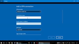 Windows 10 vpn built in settings is there to help make connections
simple on services, it not a like many of you think