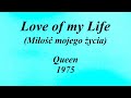 Love of my Life - Queen (Miłość mojego życia)