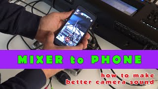 Recording Audio from a Mixer to Android or iPhone Phone for better Video Camera sound, Live streams screenshot 3