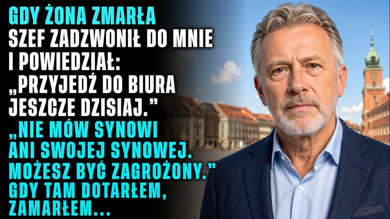 Stałem na pogrzebie własnej żony, gdy zobaczyłem, jak mój syn i synowa wymieniają spojrzenia. Nie płakali. Maciej lustrował wzrokiem bogatych gości, a Sara spoglądała na moją wewnętrzną kieszeń –...