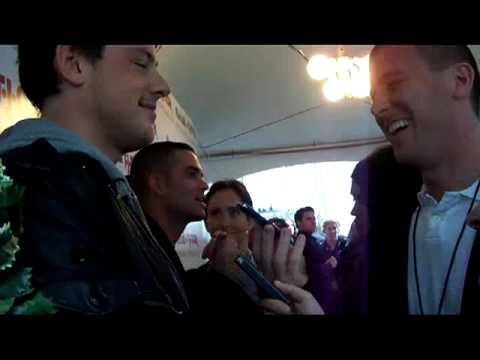 Cory Monteith (Finn) of Glee at Carol-oke by TJ Ma...