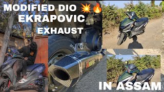 Modified Dio In Am One An Only Akrapovic Exhaust