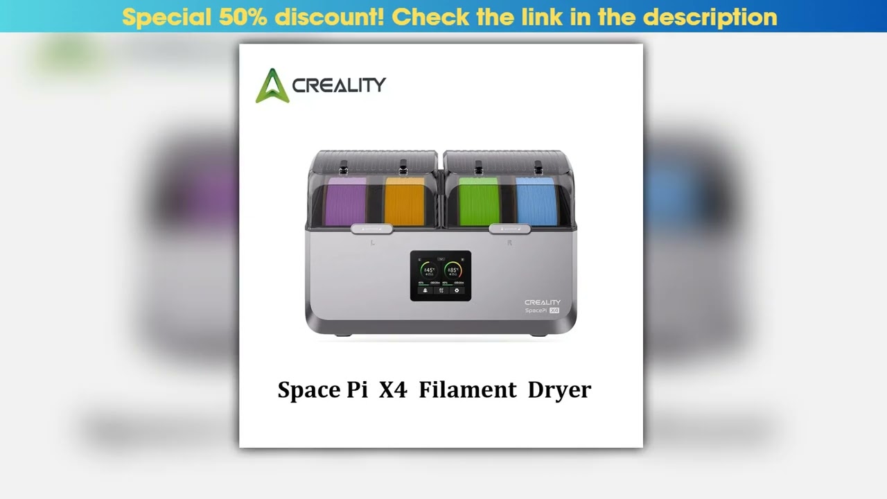 Creality Filament Dryer 4 Spools Space Pi X4 Filament Storage Box 85 Max Temperature Dual