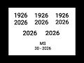 1926, 2026