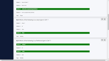 Tutorial:25|Quiz Application Web API C#| Highlight Correct Answers in Admin Panel