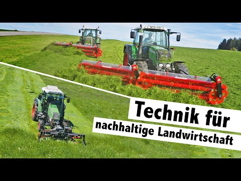 Technik für nachhaltige Landwirtschaft | BB Umwelttechnik Kammschwader und Doppelmessermähwerk