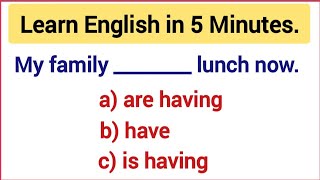 Learn English in 5 Minutes ✍️ Take this English Test.