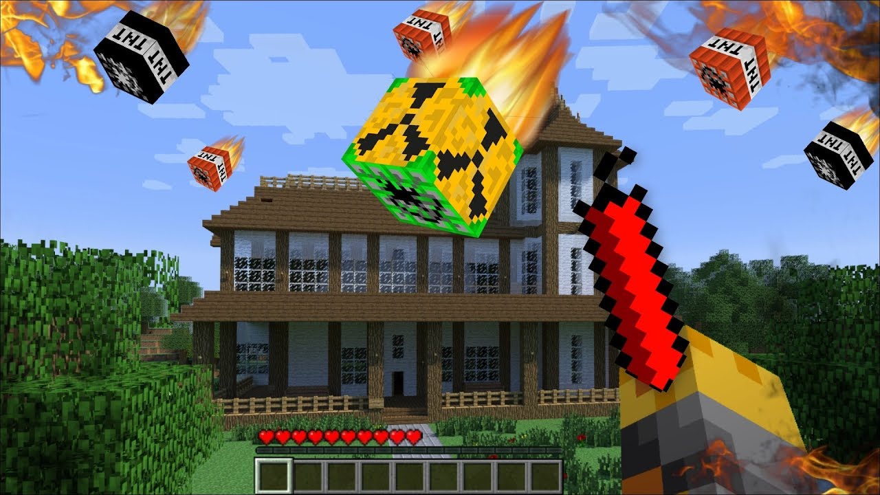 GIANT TNT APPEARS IN MY HOUSE IN MINECRAFT !! Minecraft 