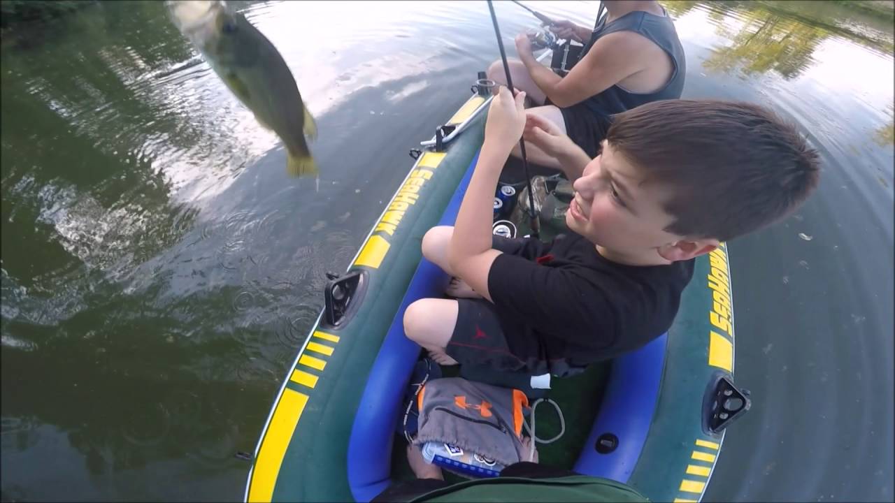 Fishing in a Inflatable Boat YouTube