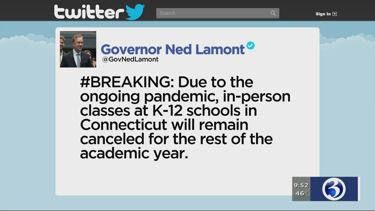 Video: Gov. Lamont announces schools will remain closed for rest of academic year