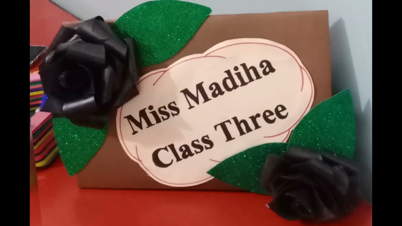 Table tag ideas for school PTM/ Teacher's table tag ideas for result day/ Easy  table tag ideas