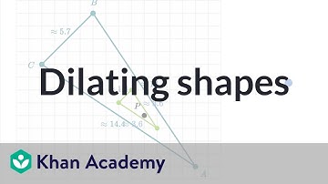 Dilating shapes: shrinking | Performing transformations | High school geometry | Khan Academy